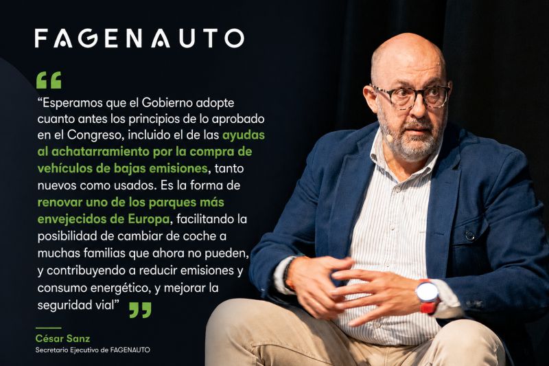 FAGENAUTO urge al Gobierno a activar el Plan de Renovación del Parque aprobado en el Congreso que incluye tanto vehículos de combustión como usados de bajas emisiones